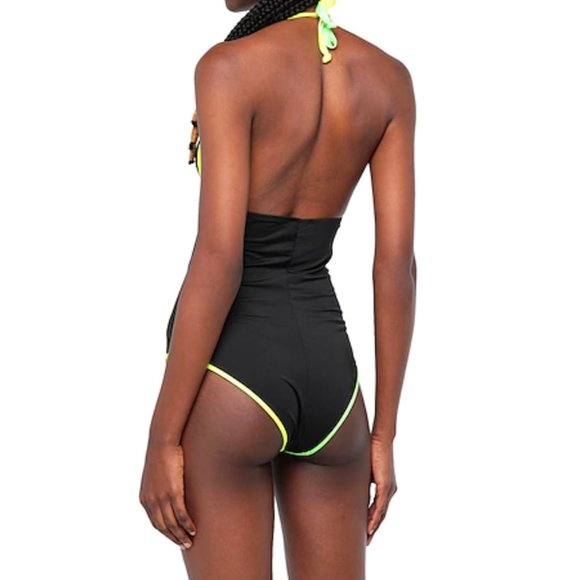 New Moschino One-piece Black/multi Swimsuit Size Small - Picture 2 of 5